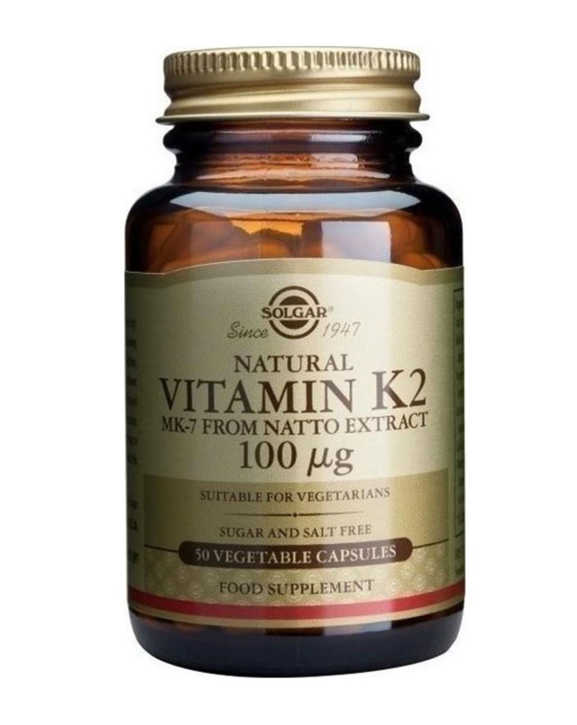 Solgar Vitamin K2 100 mg 50 Veg.Caps product photo
