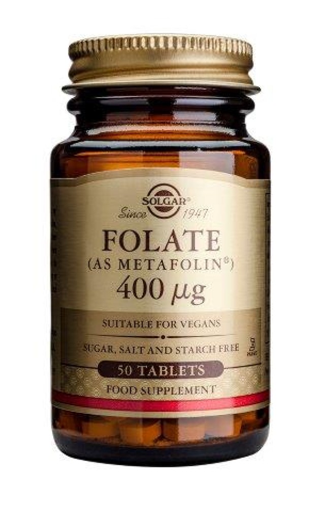 Solgar Folate 400 Mcg (Metafolin) 50 Tabs product photo