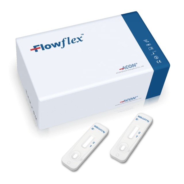 Acon FlowFlex SARS-Cov-2 Antigen Rapid Test Γρήγορο Τεστ Ανίχνευσης COVID-19 με Ρινικό Δείγμα 25τεμ product photo