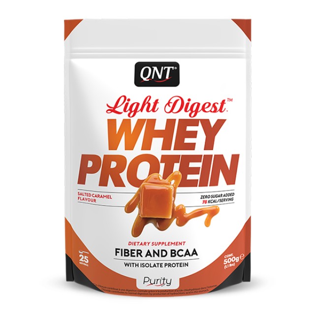 QNT Light Digest Whey Protein Salted Caramel 500 gr product photo