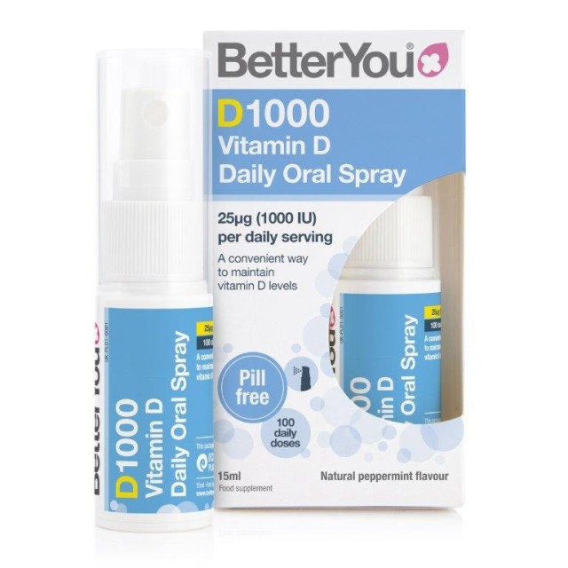 BetterYou D1000 Vitamin D Daily Oral Spray 15ml product photo