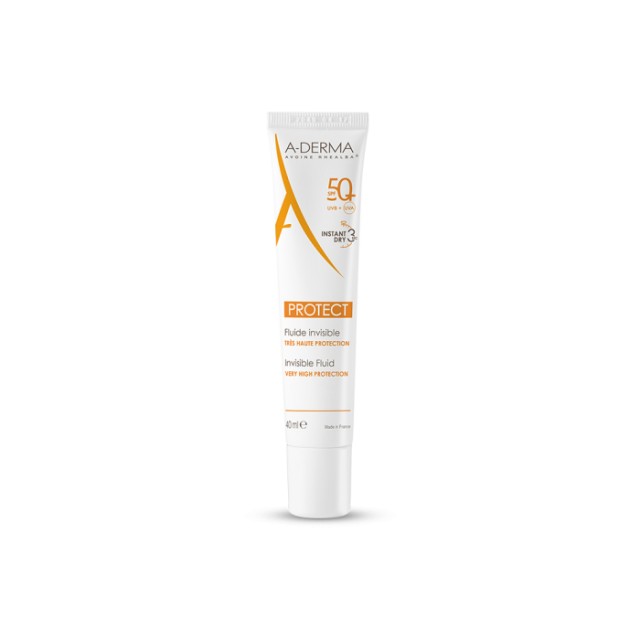 A-Derma Αντηλιακό Protect Fluide Invisible SPF50+ 40 ml product photo