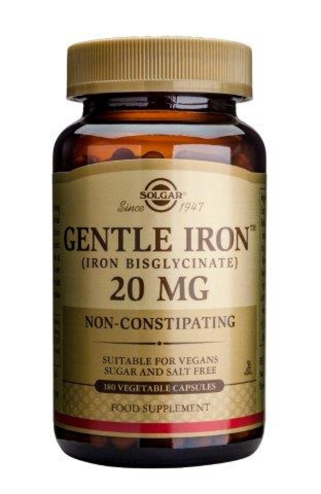 Solgar Gentle Iron 20Mg Veg.180 Caps product photo