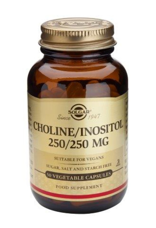 Solgar Choline-Inositol 250/250 mg 50 Veg.Caps product photo