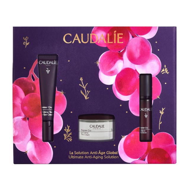 Caudalie Xmas Promo Anti-ageing Solution Premier Cru Κρέμα Ματιών 15ml, Δώρο Κρέμα Προσώπου 15ml & Δώρο Αντιγηραντικός Ορός 10ml product photo