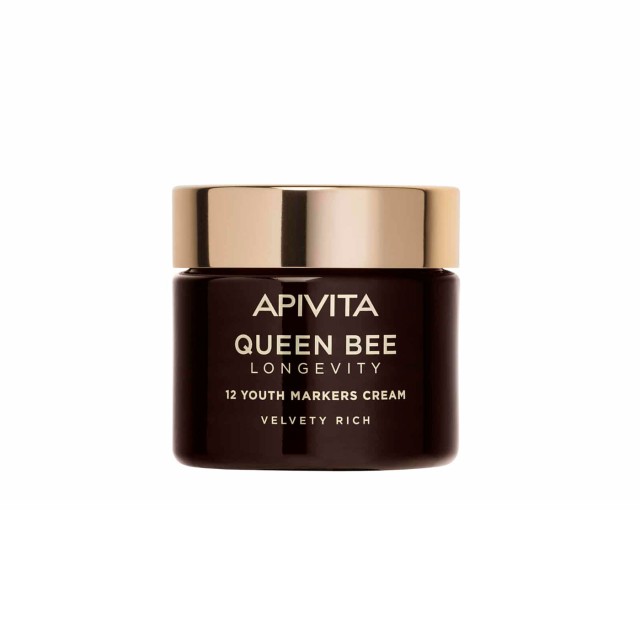 Apivita Queen Bee Longevity Rich Day Cream Πλούσια Βελούδινη Κρέμα Για Δράση Σε 12 Δείκτες Νεότητας 50ml product photo