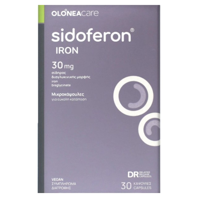 Olonea Sidoferon Iron 30mg 30caps product photo