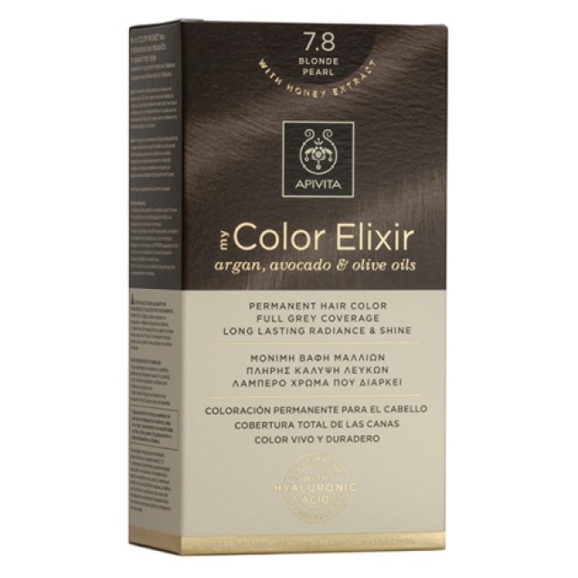 Apivita My Color Elixir 7.8 Ξανθό Περλέ Μόνιμη Βαφή Μαλλιών 1 τμχ product photo