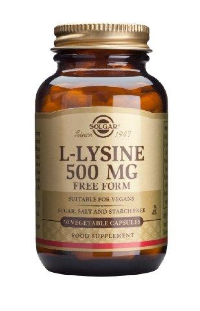 Solgar L-Lysine 500 mg 50 Veg.Caps product photo
