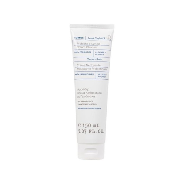Korres Greek Yoghurt Probiotic Foaming Cream Cleanser Αφρώδης Κρέμα Καθαρισμού με Προβιοτικά 150ml product photo
