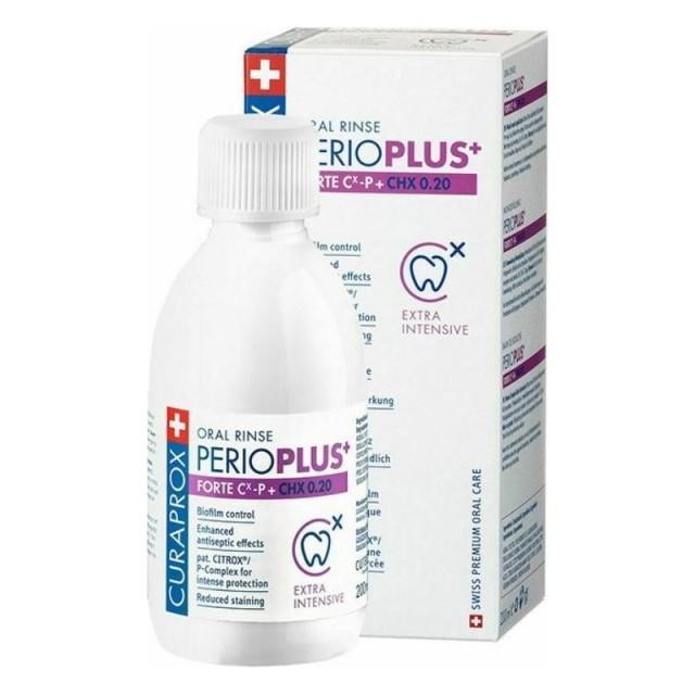 Curaprox Perio Plus+ Forte Chx 0.20% Στοματικό Διάλυμα Ενισχυμένης Αντισηπτικής Δράσης 200ml product photo