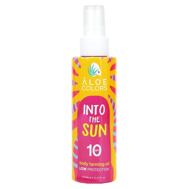 Aloe Colors Into the Sun Spf10 Body Tanning Oil 150ml product photo