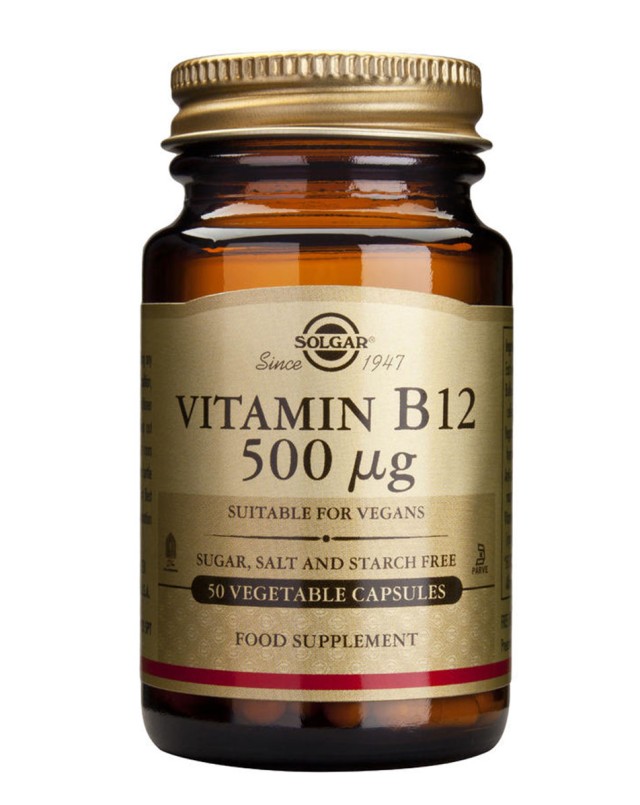 Solgar Vitamin B12 500 mg 50 Veg Caps product photo