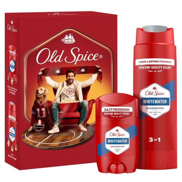 Old Spice Promo Whitewater for Men Deodorant Stick 50ml & Shower - Shampoo Gel 250ml product photo