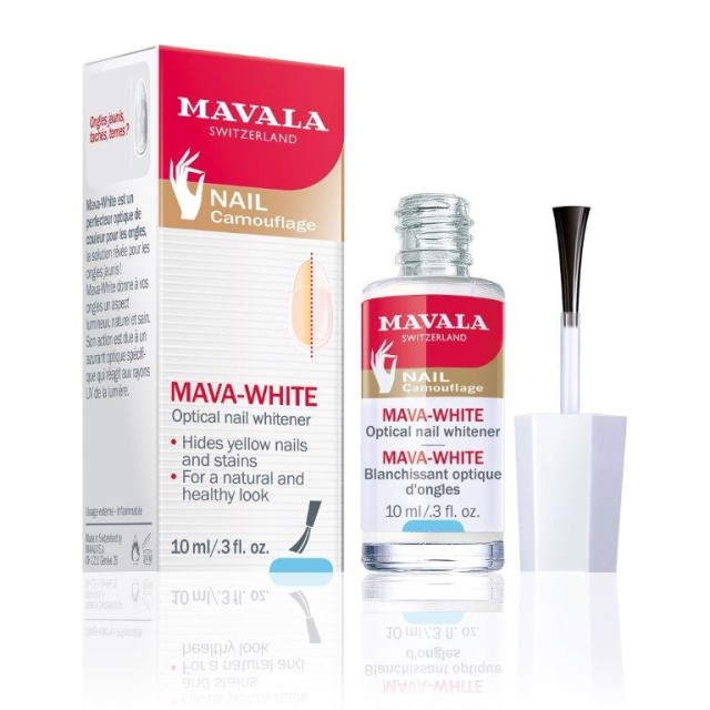 Mavala Mava-White Βερνίκι Οπτικής Λεύκανσης Για Κιτρινισμένα Νύχια 10 ml product photo