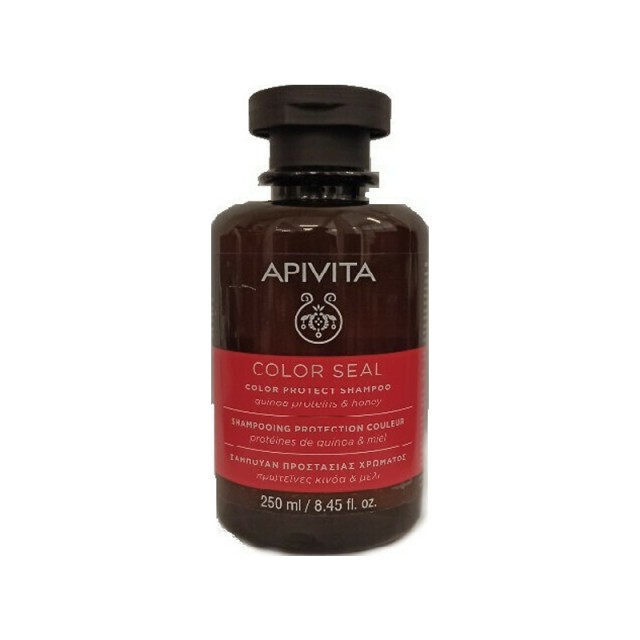 Apivita Color Seal Σαμπουάν Προστασίας Χρώματος Με Πρωτεϊνες Κινόα & Μέλι 250 ml product photo