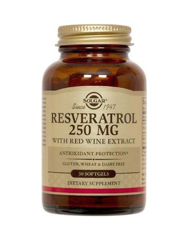 Solgar Resveratrol 250 mg30 Softgels product photo