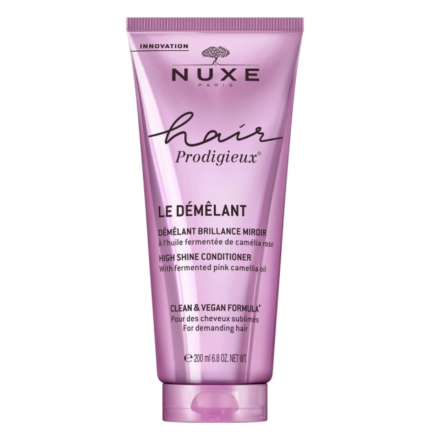Nuxe Hair Prodigieux High Shine Conditioner Μαλακτική Κρέμα Λάμψης με Εκχύλισμα Ροζ Καμέλιας 200ml product photo