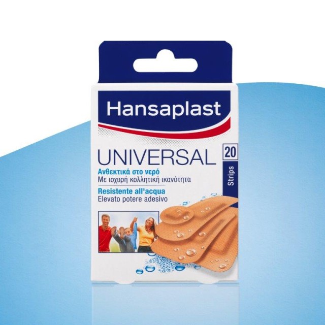 Hansaplast Universal Water Resistant Επίθεμα Ανθεκτικό στο Νερό 20 strips/ 4 μεγεθών product photo