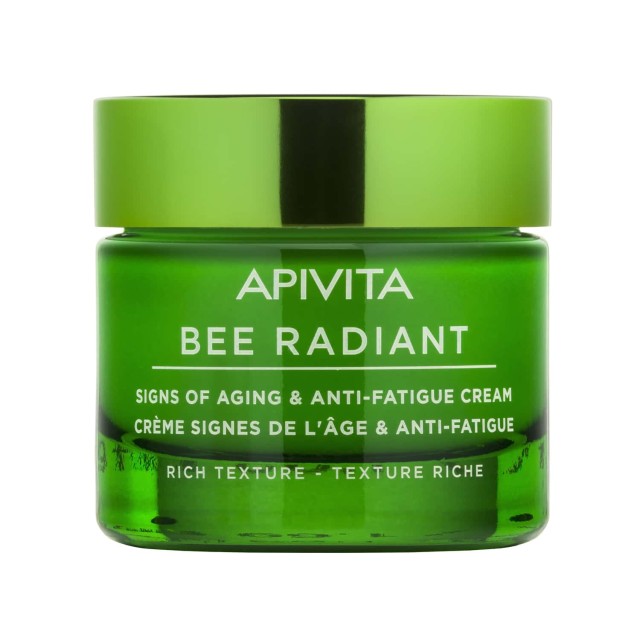 Apivita Bee Radiant Κρέμα Πλούσιας Υφής Για Σημάδια Γήρανσης & Ξεκούραστη Όψη Με Λευκή Παιώνια & Πατενταρισμέν product photo