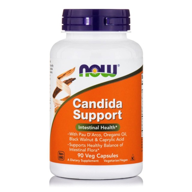 Now Foods Candida Support Συμπλήρωμα Διατροφής για τη Σωστή Λειτουργία του Εντέρου 90 vegcaps product photo