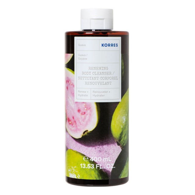 Korres Renewing Body Cleanser Guava Shower Gel Αφρόλουτρο με Άρωμα Τροπικού Guava & Φρέσκιας Καρύδας 400ml product photo