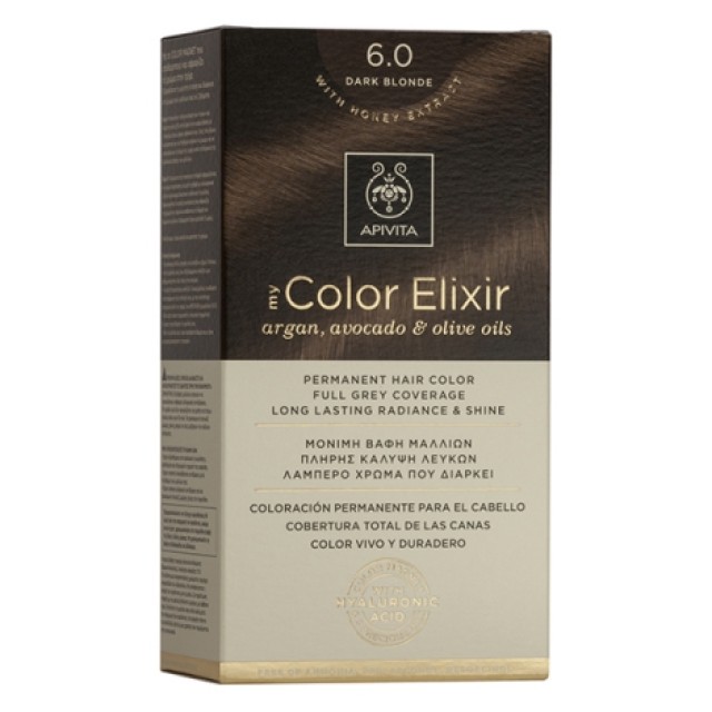 Apivita My Color Elixir 6.0 Ξανθό Σκούρο Μόνιμη Βαφή Μαλλιών 1 τμχ product photo