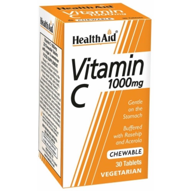 Health Aid Vitamin C 1000 mg Chewable 30 tabs product photo