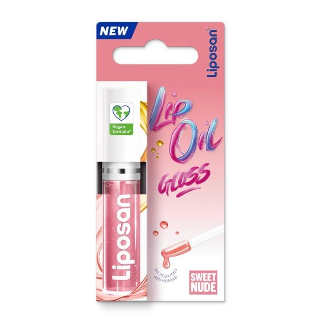 Liposan Lip Oil Gloss Sweet Nude Ελαιώδες Gloss Χειλιών για Λάμψη & Αίσθηση Όγκου στα Χείλη 5.5ml product photo