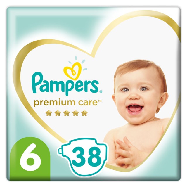 Pampers Premium Care Μέγεθος 6 (13+kg) 38 Πάνες product photo