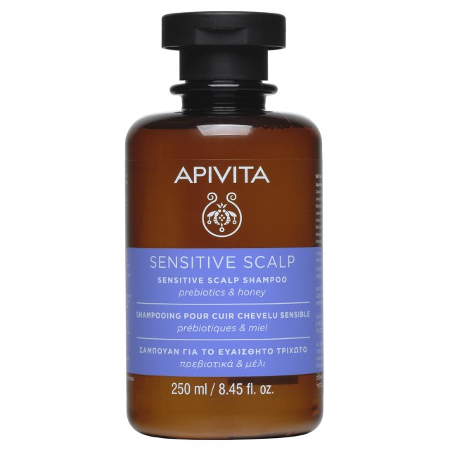 Apivita Sensitive Scalp Σαμπουάν Για Ευαίσθητο Τριχωτό Με Πρεβιοτικά & Μέλι 250ml product photo