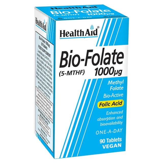 Health Aid Bio-Folate 1000μg 90tabs product photo