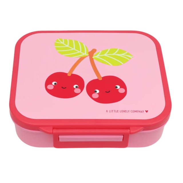 A Little Lovely Company Bento Lunch Box Δοχείο Φαγητού με Χωρίσματα Happy Cherries 900ml product photo