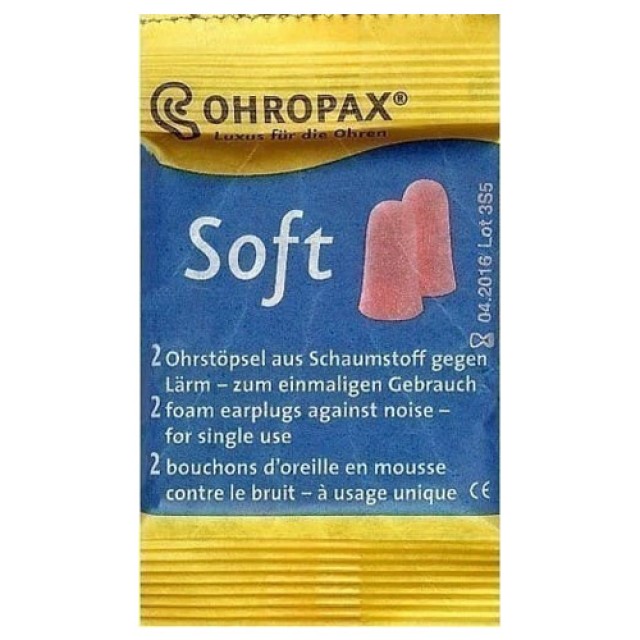 Ohropax Soft Αφρώδεις Ωτοασπίδες 2τεμ product photo