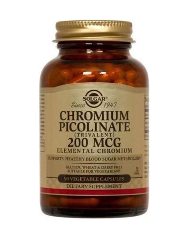 Solgar Chromium Picolinate 200 mg 90 Veg.Caps product photo