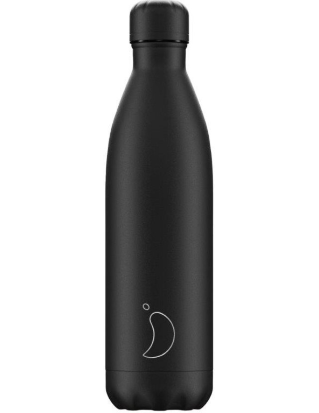 Chillys Ανοξείδωτο Μπουκάλι - Θερμός All Black 750ml product photo