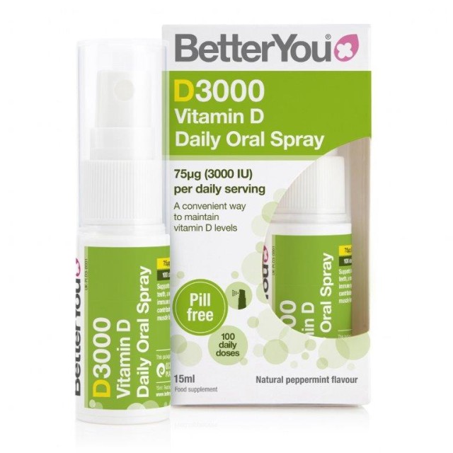 BetterYou D3000 Vitamin D Daily Oral Spray 15ml product photo