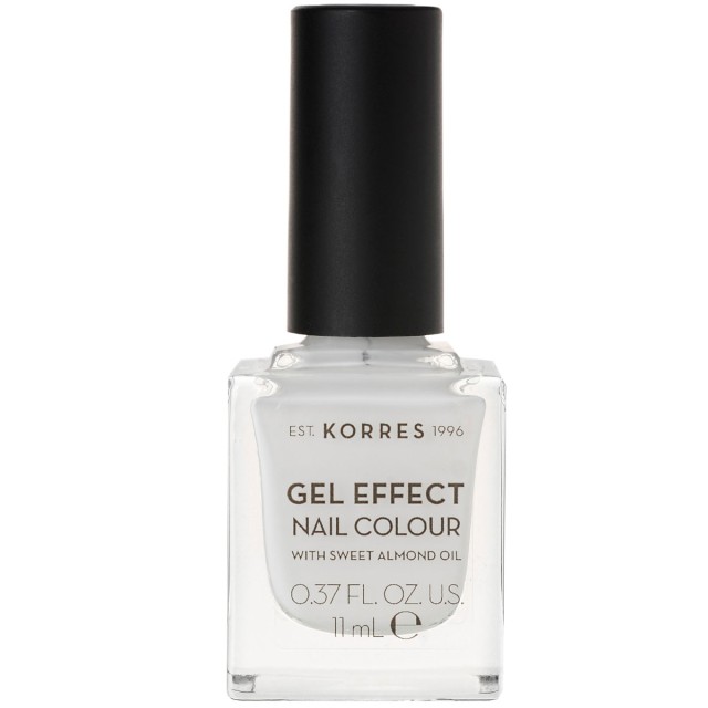 Korres Gel Effect Nail Colour 01 Blanc White Βερνίκι Νυχιών 11ml product photo