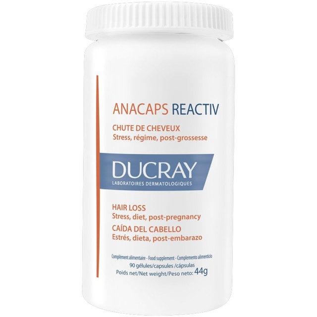 Ducray Promo Anacaps Reactiv Συμπλήρωμα Διατροφής κατά της Αντιδραστικής Τριχόπτωσης 90caps product photo