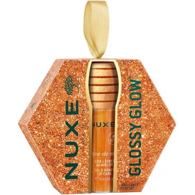 Nuxe Promo Xmas Set 2026 Reve de Miel Gold Honey Lip Care Oil Ενυδατικό Λάδι Χειλιών με Χρυσή Λάμψη 10ml σε Χριστουγεννιάτικη Συσκευασία product photo