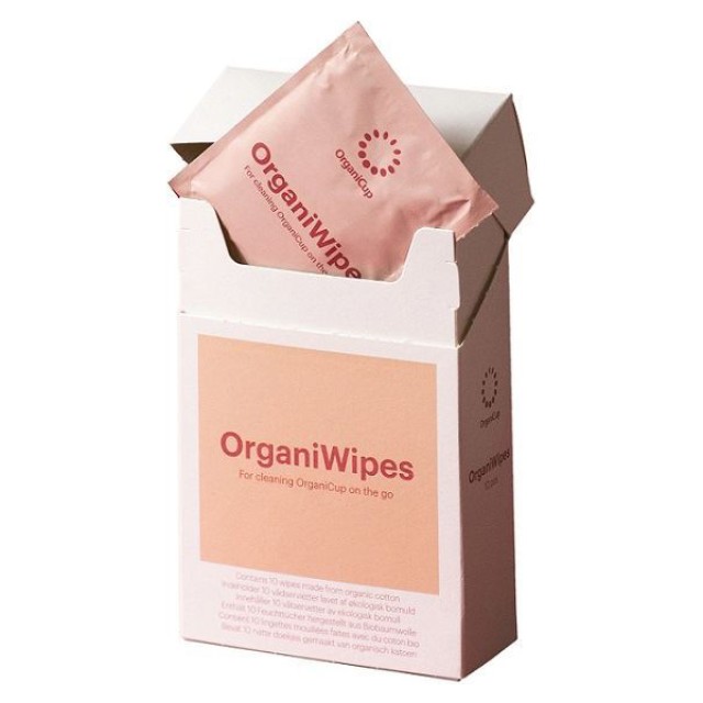 AllMatters OrganiCup OrganiWipes 10 Μαντηλάκια Καθαρισμού product photo