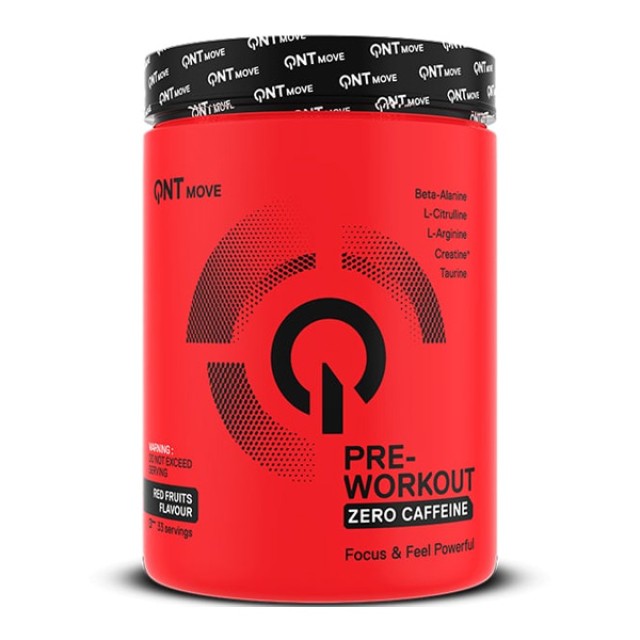 QNT Move Pre-Workout Extra Concentraded Pump RX with Red Fruits Flavor 300gr product photo