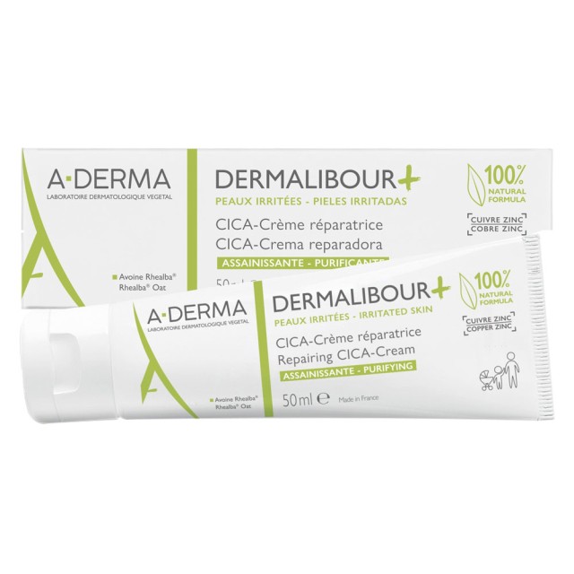 A-Derma Dermalibour+ Repairing CICA Cream 50ml product photo