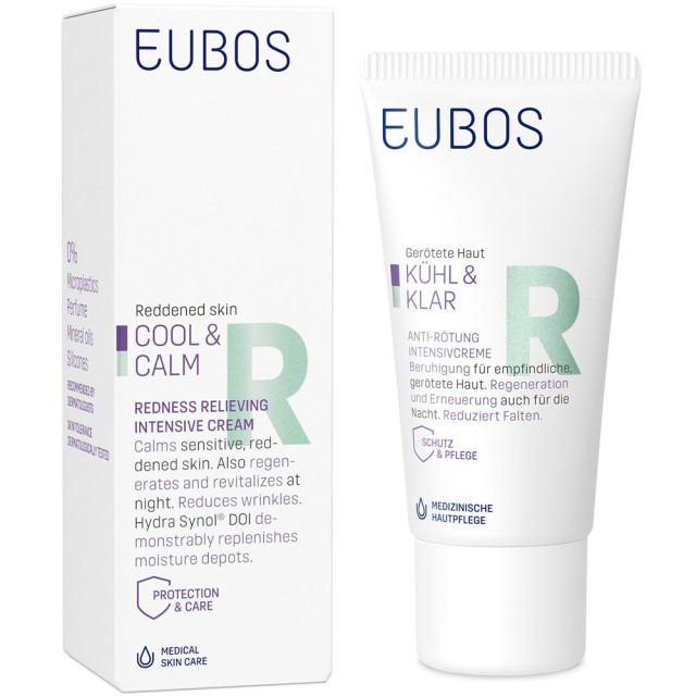 Eubos Cool & Calm Redness Relieving Intensive Cream Καταπραϋντική Κρέμα Νυκτός 30ml product photo