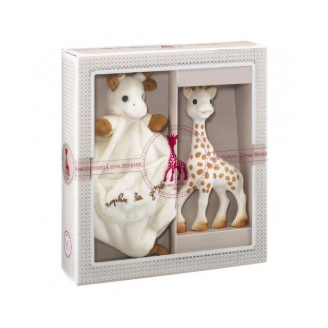 Sophie La Girafe Sophisticated Tenderness Σετ Δώρου Γέννησης με Σόφι την Καμηλοπάρδαλη & Πανάκι Παρηγοριάς με Θήκη Πιπίλας product photo