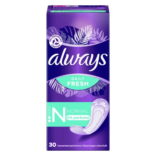 Always Daily Fresh Normal 0% Perfume 30τεμ product photo