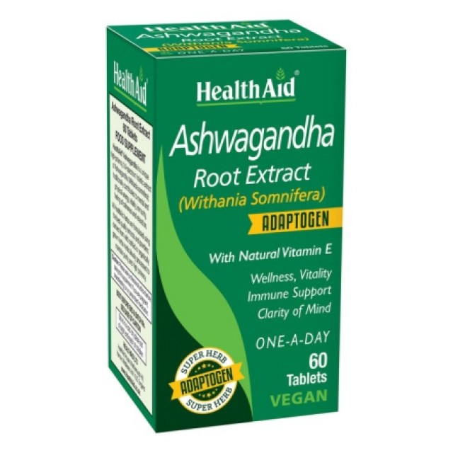 Health Aid Ashwagandha Root Extract 60 tabs product photo