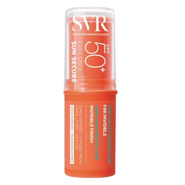 SVR Sun Secure Easy Stick SPF50+ Αντηλιακό Στικ Χωρίς Άρωμα με Αόρατο Τελείωμα Προσώπου & Σώματος 10gr product photo