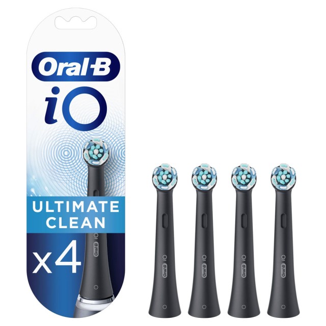Oral-B iO Ultimate Clean Brush Heads Black 4τεμ product photo