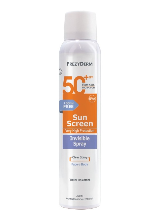 Frezyderm Sun Screen Invisible Spray Spf50+ 200 ml product photo